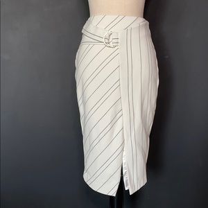 Calf length fitted skirt